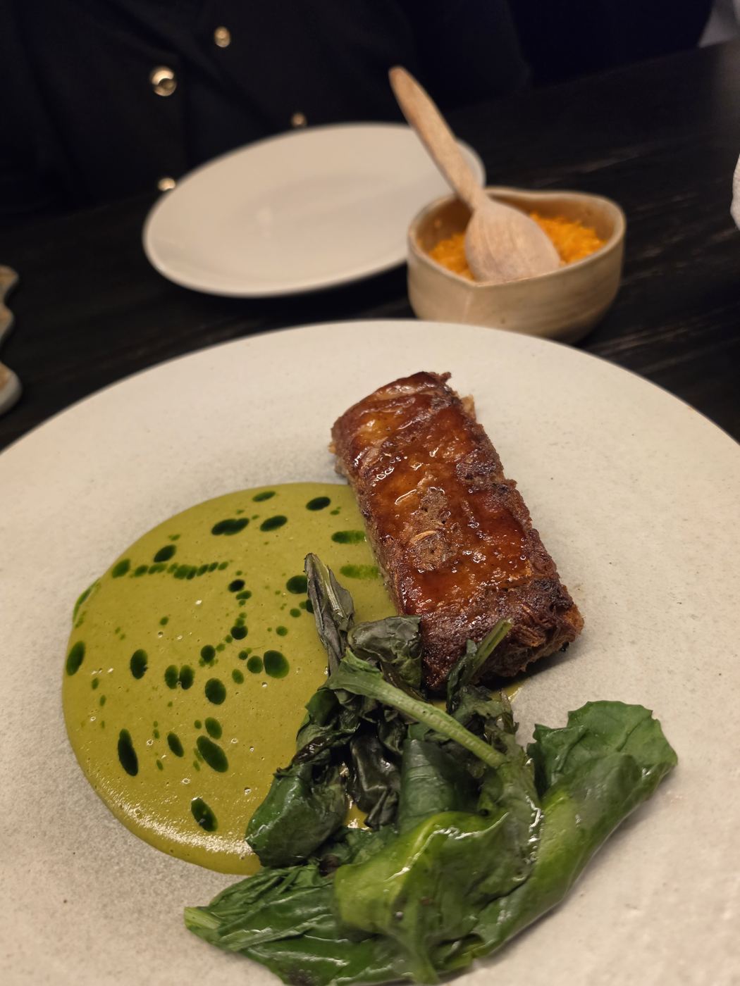 Lechón en pipián verde con arroz, nuestro favorito